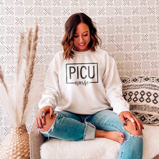 PICU Nurse Square Sweatshirt