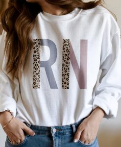 RN Nurse Leopard Print Sweatshirt