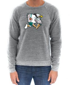 Retro Philly Football Bird Triblend Unisex Sweatshirt