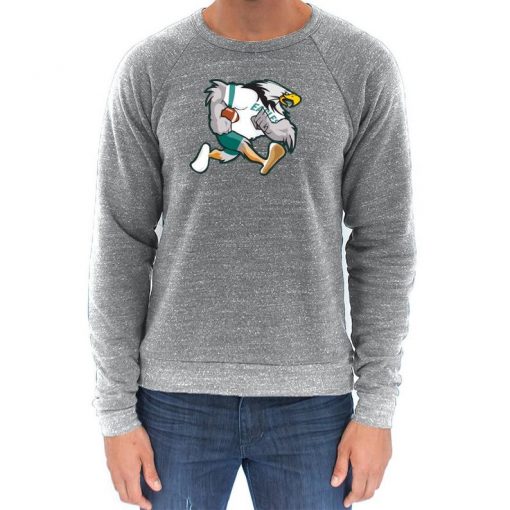 Retro Philly Football Bird Triblend Unisex Sweatshirt