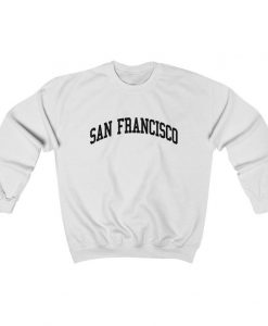 San Francisco California Collegiate Style Crewneck Sweatshirt