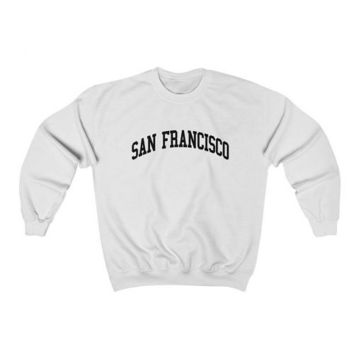 San Francisco California Collegiate Style Crewneck Sweatshirt