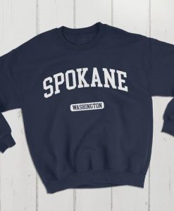 Spokane Washington USA College Classic Crewneck Sweatshirt