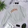 Texas Orange College Style Crewneck Sweatshirt