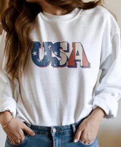 USA Flag Sweatshirt