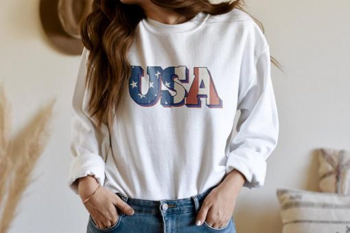 USA Flag Sweatshirt