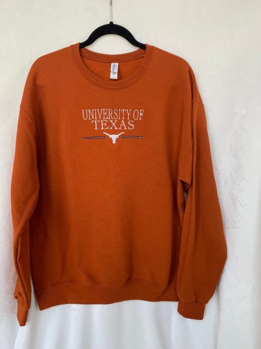 University of Texas College Embroidered Crewneck Sweatshirt