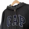 Vintage GAP Spell Out Oversized Full Zip Hoodie