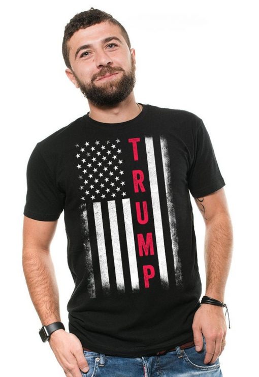 Donald Trump 2024 American Flag Vintage T-Shirt