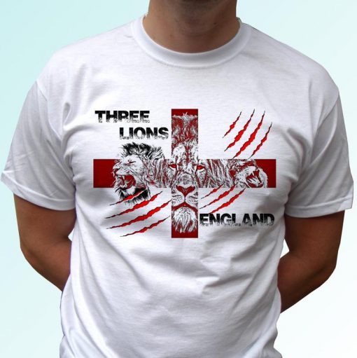 England Three Lions white t shirt