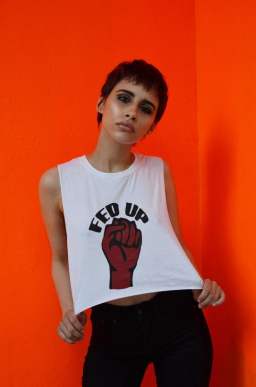 Fed Up Graphic Tee Tank Top