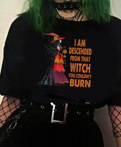 I am descended from that witch you couldn't burn T shirt