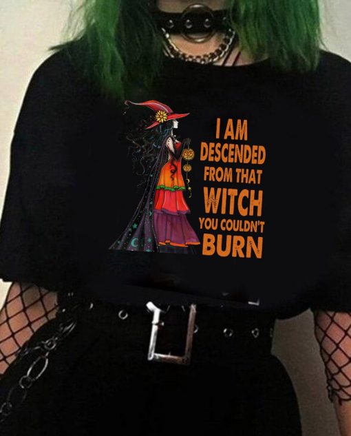 I am descended from that witch you couldn't burn T shirt