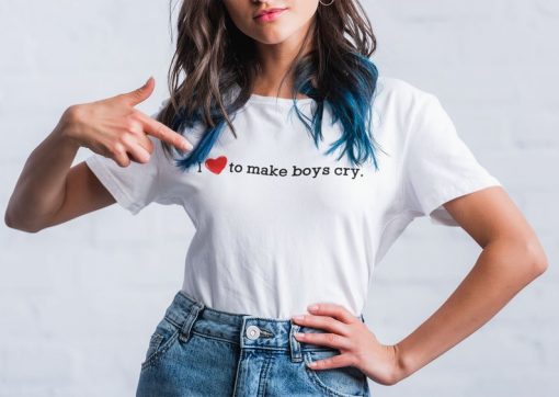 I love to make boys cry shirt