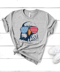 patriotic eagle with sunglasses 4th july T-Shirt