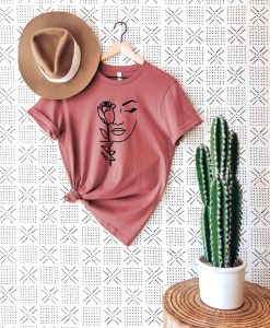 Abstract Design Rose Women Shirt