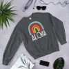 Aloha Hawaii Rainbow Unisex Crewneck Sweatshirt