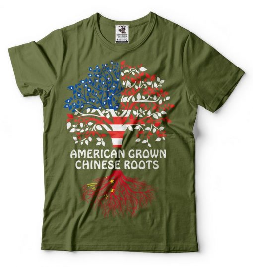 American Grown Chinese Roots Tee Shirt