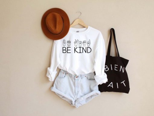 Be Kind Sign Language Sweatshirt