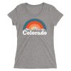 Colorado Ladies' Tri-Blend Womens Mountain T-shirt