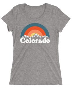 Colorado Ladies' Tri-Blend Womens Mountain T-shirt