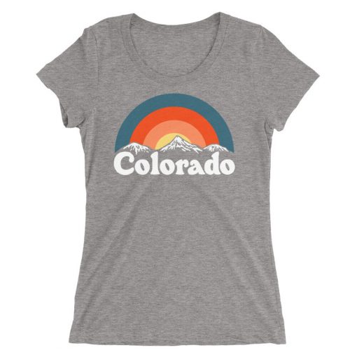 Colorado Ladies' Tri-Blend Womens Mountain T-shirt