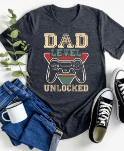 Dad Level Unlocked Unisex T-Shirt