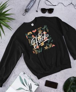 Fuck Floral Crew Neck Sweatshirt