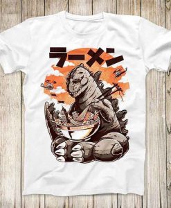 Japanese Sushi Dragon Design Noddle Ramen New York City Tee Cool Eat Rave Repeat Top Best Unisex T Shirt