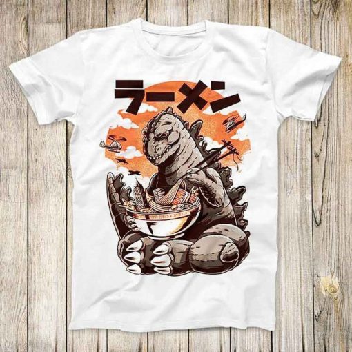 Japanese Sushi Dragon Design Noddle Ramen New York City Tee Cool Eat Rave Repeat Top Best Unisex T Shirt