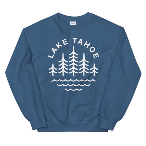 Lake Tahoe Classic Indigo Blue Unisex Sweatshirt