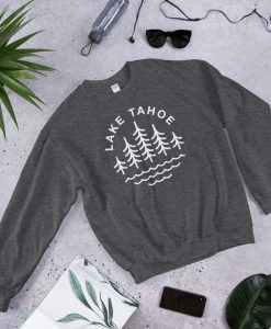 Lake Tahoe Dark Heather Gray Sweatshirt