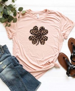 Leopard Shamrock Tee Shirt