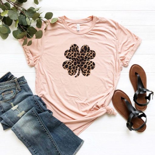 Leopard Shamrock Tee Shirt