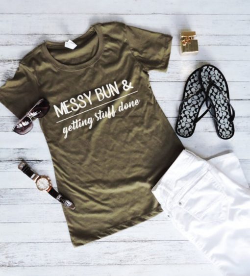 Messy Bun T Shirt