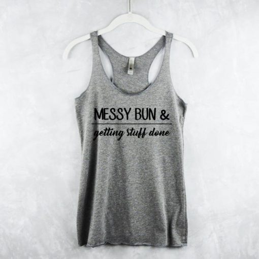 Messy Bun Tank Tops