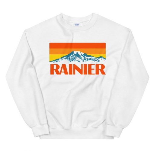 Mount Rainier National Park Washington Seattle Tacoma Retro Vintage Mountain Sweatshirt