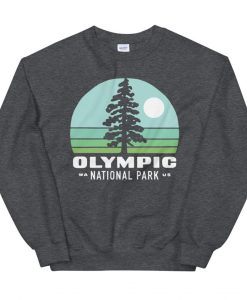 Olympic National Park Vintage Washington Seattle Northwest Unisex Crewneck Sweatshirt