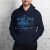 Ozark Blue Cat Lodge Navy Blue Unisex Hoodie