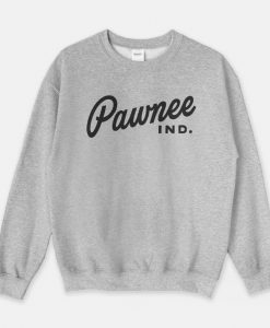 Pawnee Parks and Recreation Department Indiana Unisex Heather Gray Crewneck Sweatshirt