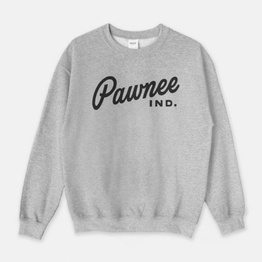 Pawnee Parks and Recreation Department Indiana Unisex Heather Gray Crewneck Sweatshirt