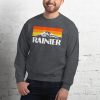 Rainier National Park Northwest Washington Seattle Dark Heather Gray Unisex Sweatshirt