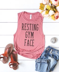 Resting Gym Face Tank Top