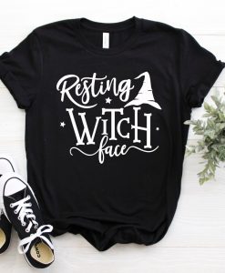 Resting Witch Face Halloween Fall Shirt