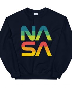 Retro NASA Crewneck Navy Blue Unisex Sweatshirt