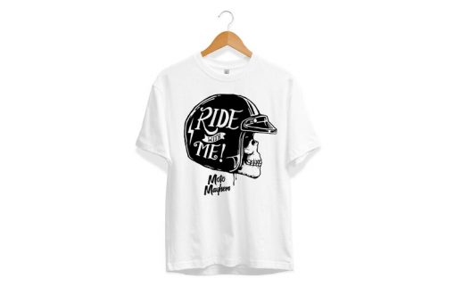 Ride With Me Biker Skull T-Shirt