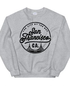 San Francisco California Golden Gate SF Bay Area Heather Gray Unisex Sweatshirt