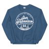 San Francisco California Vintage Golden Gate Indigo Blue Unisex Sweatshirt