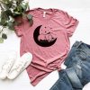 Sleeping Cat Moon Animal Lover Shirt