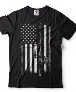 USA Fishing Flag Tee Shirt